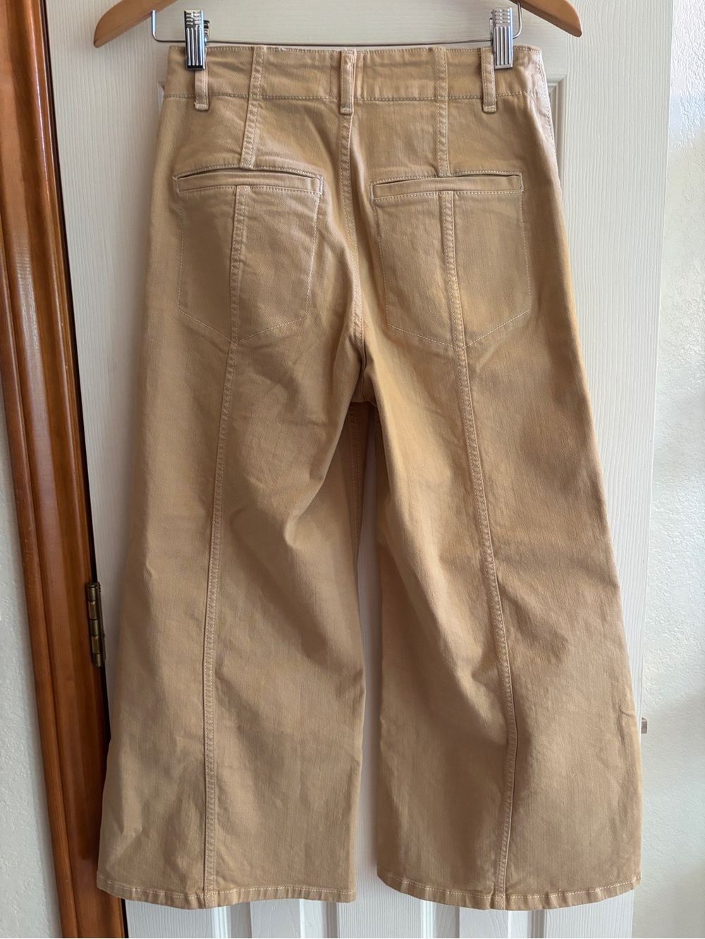 Maeve Tan Wide-Leg High-Rise Pants - Picture 3 of 4